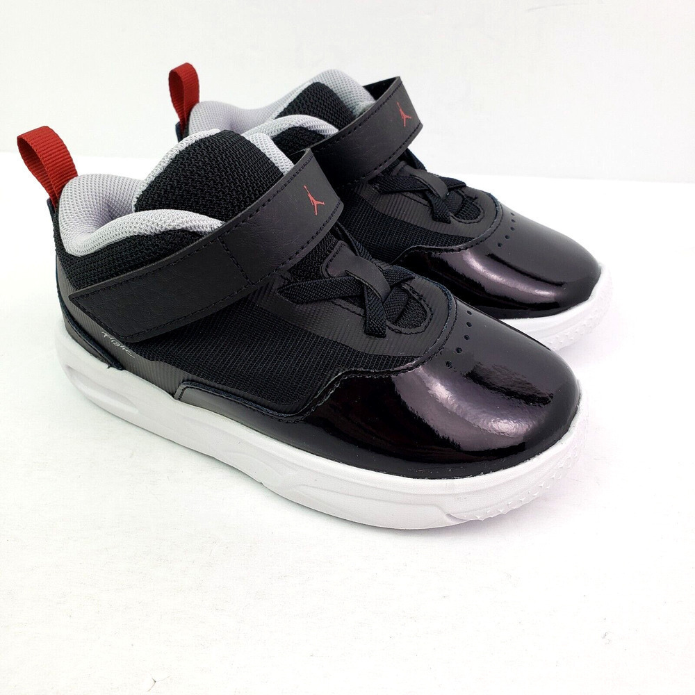 Nike Air Jordan Stay Loyal 3 TD Toddler Size 9c Black Varsity Red Sneaker Shoes
